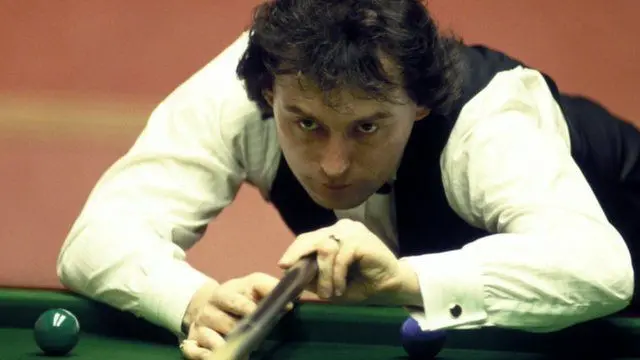 Jimmy White plays snooker