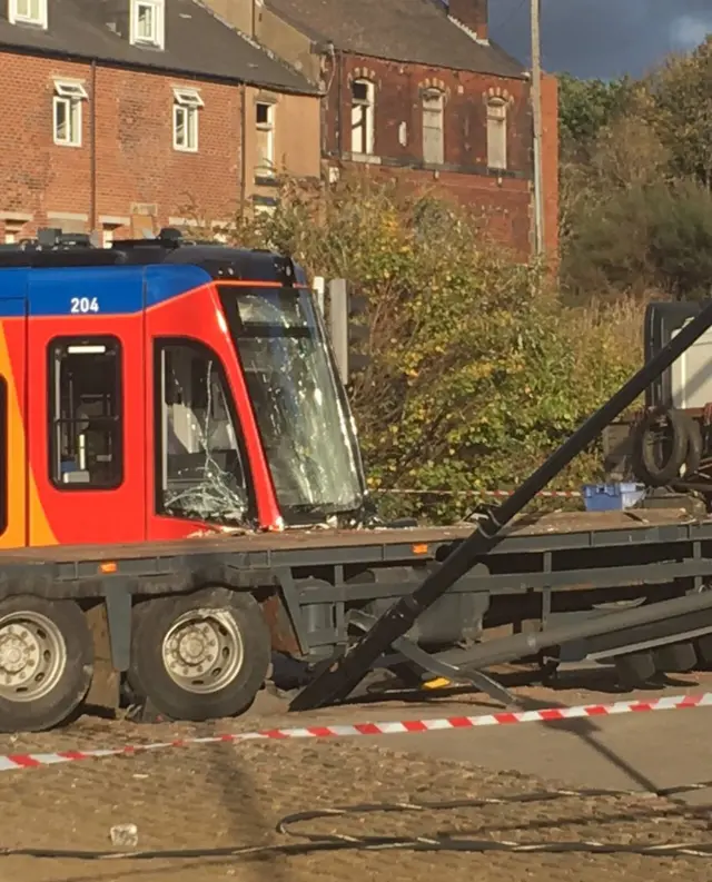 Tram-train crash