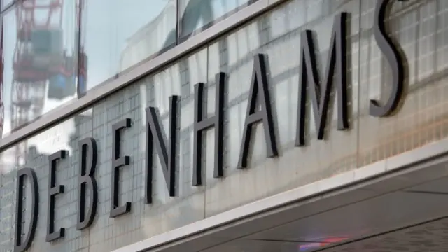 Debenhams sign