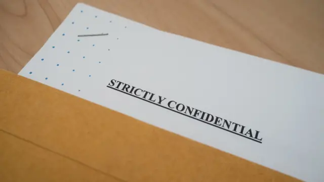 A document marked: Strictly confidential