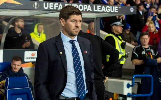 Rangers manager Steven Gerrard