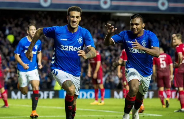 Connor Goldson scored Rangers' only goal against Ufa at Ibrox