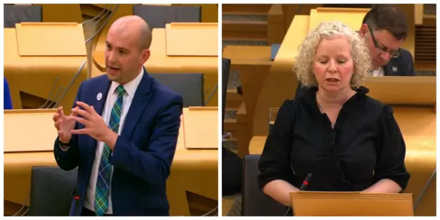 International Development Minister Ben Macpherson and Labour MSP Claire Baker