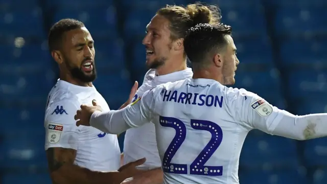 Leeds celebrate goal