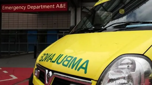 Ambulance near A&E