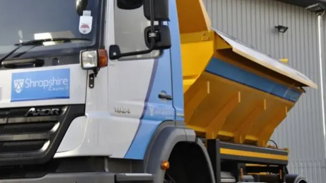 A Shropshire Council gritter