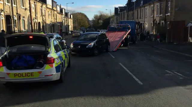 Crashed car