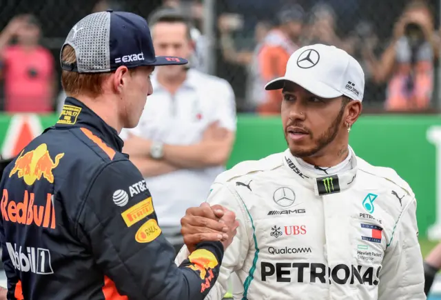 Verstappen, Hamilton