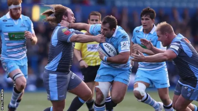 Fraser Brown in action for Glasgow Warriors