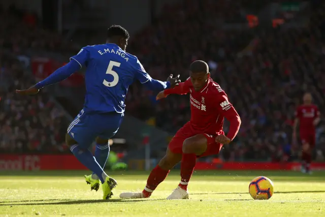 Georginio Wijnaldum and Bruno Ecuele Manga