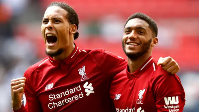 Virgil van Dijk and Joe Gomez