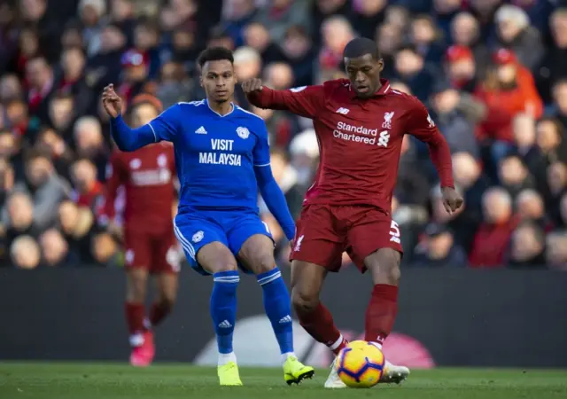 Georginio Wijnaldum and Josh Murphy