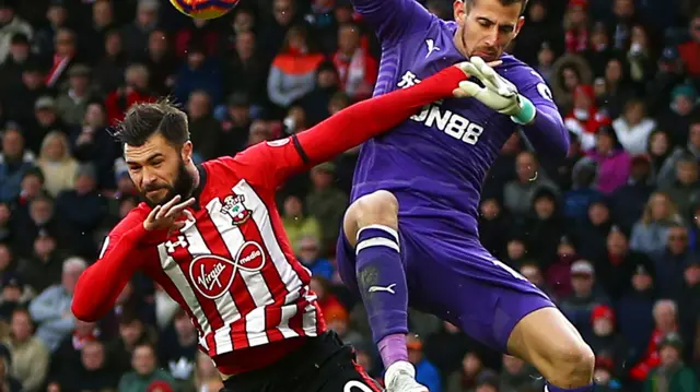 Charlie Austin and Martin Dubravka