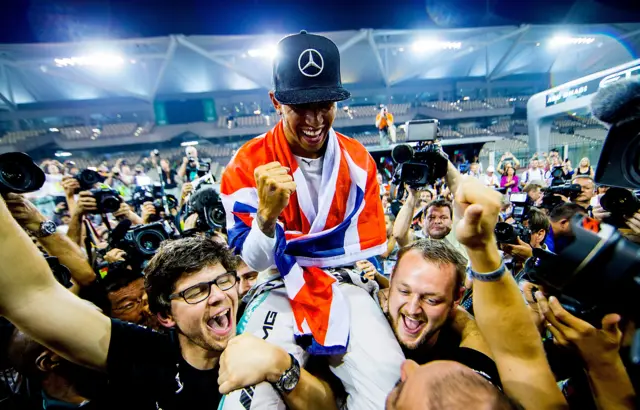 Lewis Hamilton Abu Dhabi 2014