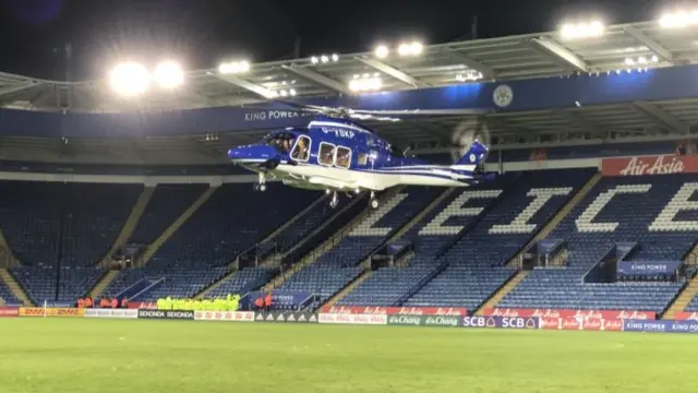 Leicester City owner's helicopter