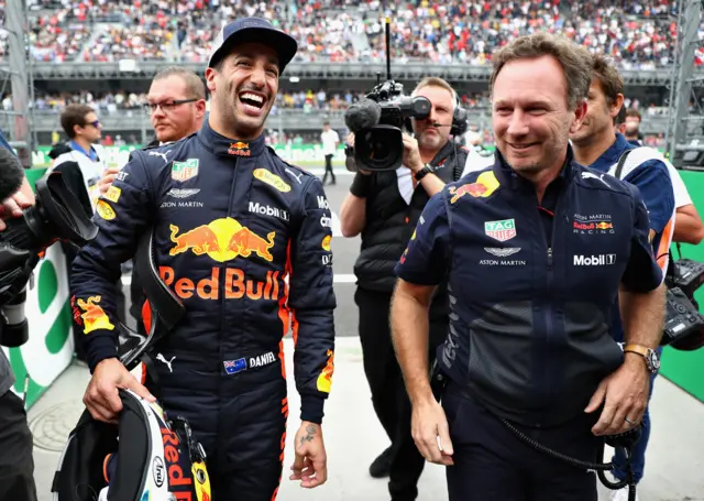 Christian Horner, Daniel Ricciardo