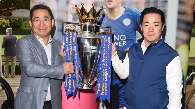 Vichai Srivaddhanaprabha and his son Aiyawatt