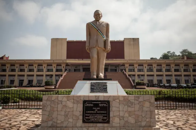 Outside of CAR parliament