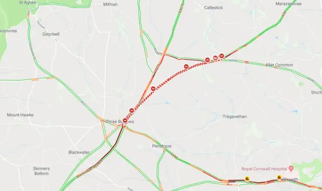 Traffic map