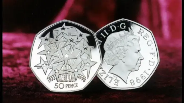 A commemorative 50p was issued when the UK held the presidency of the EU 1998