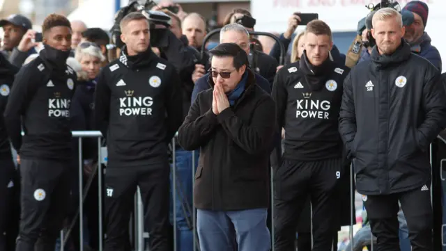 Aiyawatt Srivaddhanaprabha looks at the tributes supported by Leicester players