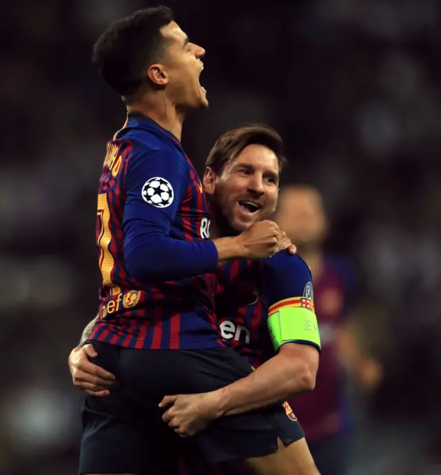 Lionel Messi and Philippe Coutinho