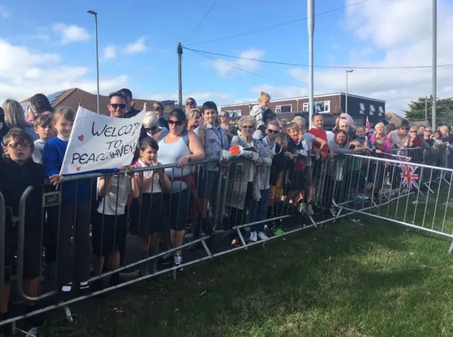 Crowds in Peacehaven