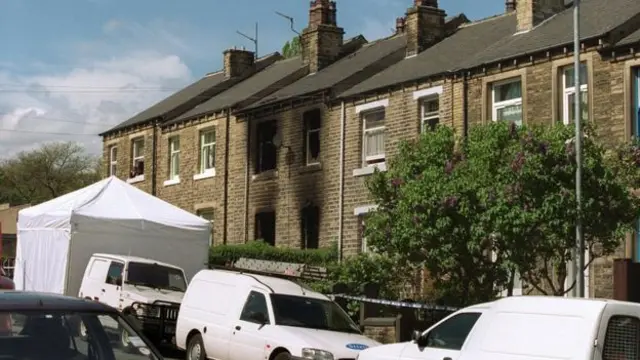 Birkby fire scene