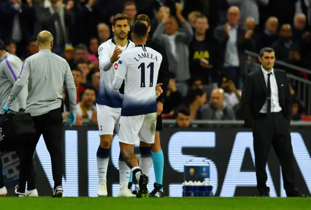 Eric Lamela and Fernando Llorente