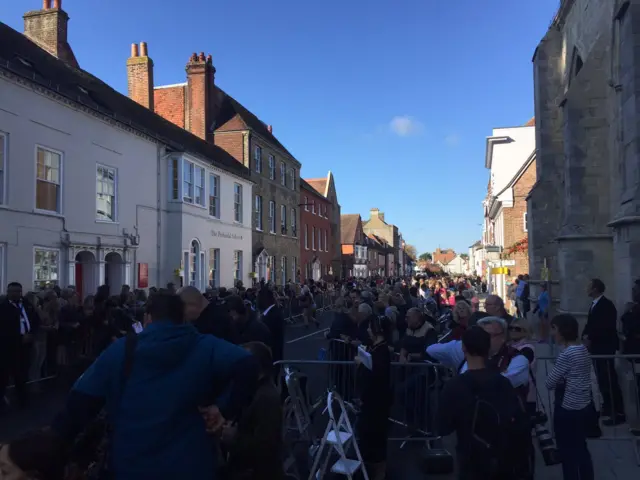 Crowds in Chichester