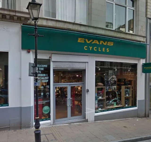 Evans Cycles in Birmingham