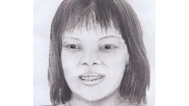 Sketch of the murdered woman