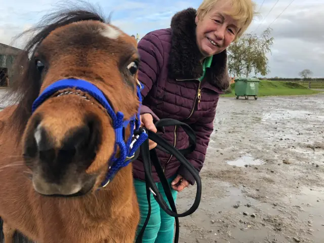 Digby and his trainer Katy Smith