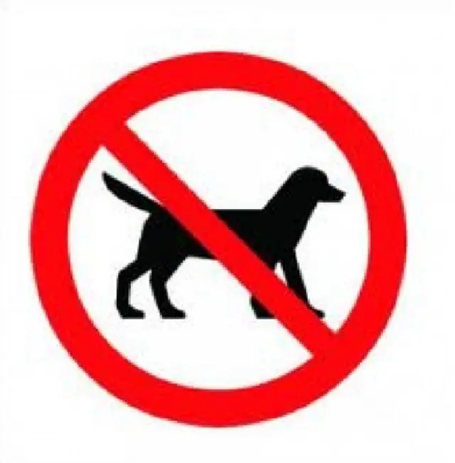 no dogs sign