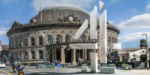 Channel 4 logo in Leeds