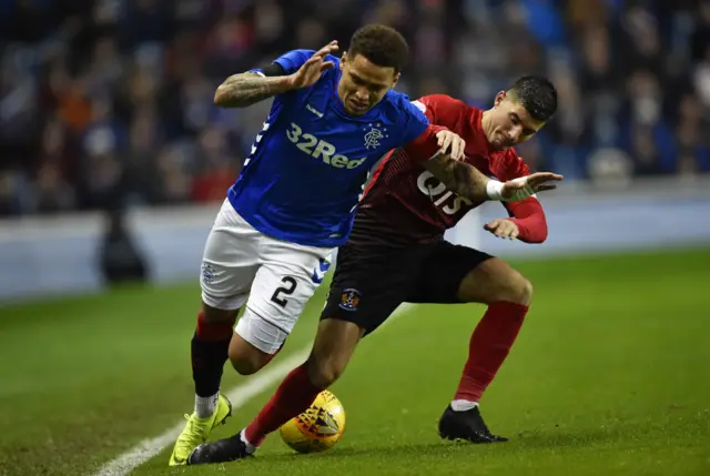 James Tavernier and Jordan Jones