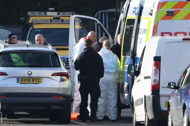 Crash scene investigation at King Power Stadium