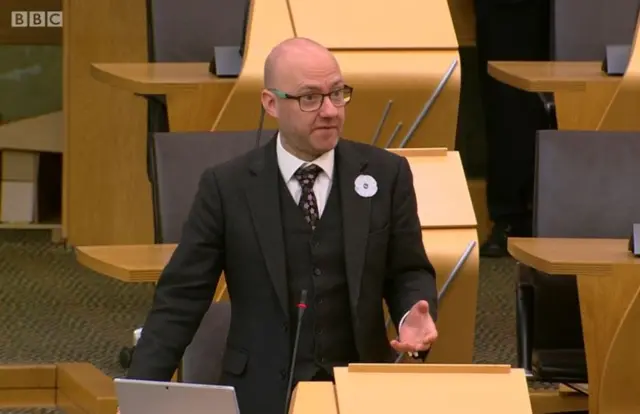 Scottish Green co-convener Patrick Harvie