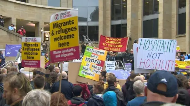 The planned action by Serco prompted days of protests in Glasgow