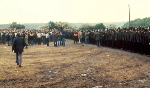 Miners and police at Orgreave