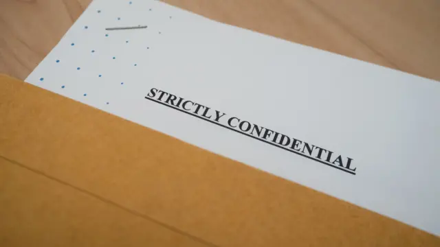 A document marked: Strictly confidential