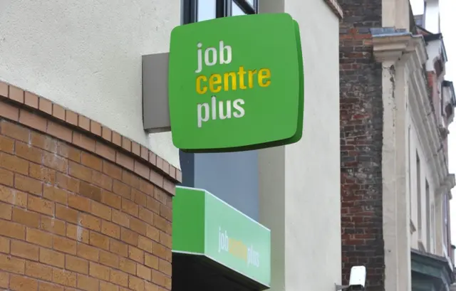 A Job Centre Plus sign