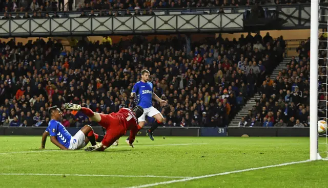 Alfredo Morelos scores