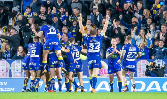 Warrington celebrate