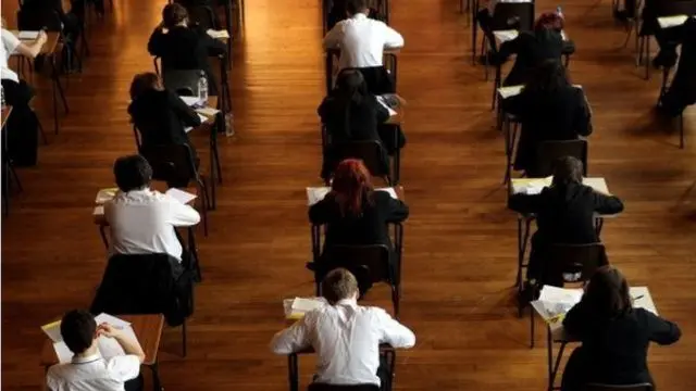 children at desks