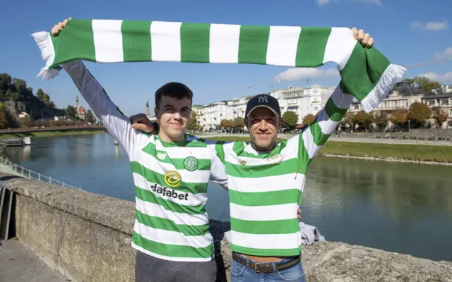 Celtic fans in Austria