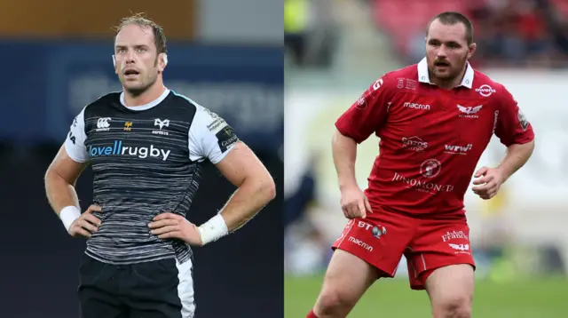 Alun Wyn Jones and Ken Owens