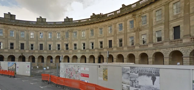 Buxton Crescent building work