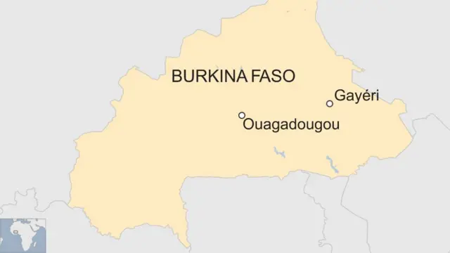 Map of Burkina Faso