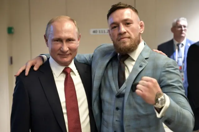 Conor McGregor and Vladimir Putin